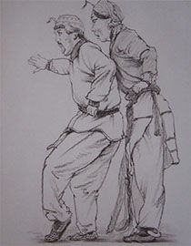 美术高考速写优秀试卷,美术高考速写考卷从哪几点给分，高分速写头像范例