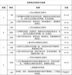 艺考美术评分标准,美术高考的评分标准是什么，？
