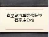秦皇岛汽车维修院校石家庄分校