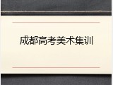 成都高考美术集训