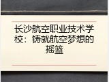 长沙航空职业技术学校：铸就航空梦想的摇篮