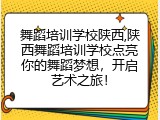 舞蹈培训学校陕西,陕西舞蹈培训学校点亮你的舞蹈梦想，开启艺术之旅！