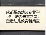 成都职高幼师专业学校：培养未来之星，塑造幼儿教育新篇章