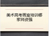 美术高考画室培训哪家师资强