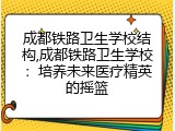 成都铁路卫生学校结构,成都铁路卫生学校：培养未来医疗精英的摇篮