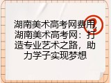 湖南美术高考网费用,湖南美术高考网：打造专业艺术之路，助力学子实现梦想