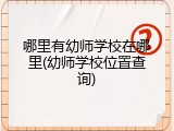 哪里有幼师学校在哪里(幼师学校位置查询)
