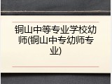 铜山中等专业学校幼师(铜山中专幼师专业)