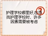 护理学校哪里好,在寻找护理学校时，许多因素需要被考虑