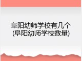 阜阳幼师学校有几个(阜阳幼师学校数量)