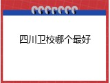 四川卫校哪个最好