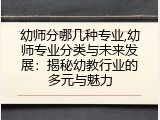 幼师分哪几种专业,幼师专业分类与未来发展：揭秘幼教行业的多元与魅力