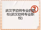 武汉学幼师专业的职校(武汉幼师专业职校)