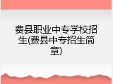 费县职业中专学校招生(费县中专招生简章)