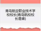 青岛航空职业技术学校校长(青岛航校校长是谁)