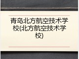 青岛北方航空技术学校(北方航空技术学校)