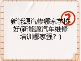 新能源汽修哪家学校好(新能源汽车维修培训哪家强？)