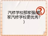 汽修学校那家强(哪家汽修学校更优秀？)