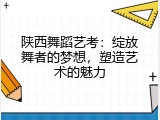 陕西舞蹈艺考：绽放舞者的梦想，塑造艺术的魅力