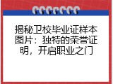 揭秘卫校毕业证样本图片：独特的荣誉证明，开启职业之门