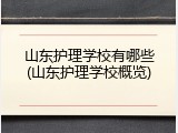 山东护理学校有哪些(山东护理学校概览)