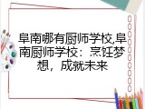 阜南哪有厨师学校,阜南厨师学校：烹饪梦想，成就未来