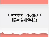 空中乘务学校(航空服务专业学校)