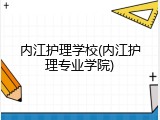 内江护理学校(内江护理专业学院)