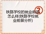 铁路学校的就业前景怎么样(铁路学校就业前景分析)