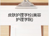 皮肤护理学校(美容护理学院)