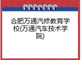 合肥万通汽修教育学校(万通汽车技术学院)