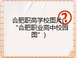 合肥职高学校图片(&ldquo;合肥职业高中校园图&rdquo;)