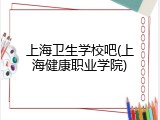 上海卫生学校吧(上海健康职业学院)