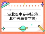 湖北省中专学校(湖北中等职业学校)