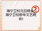 海宁卫校元旦晚会(海宁卫校新年文艺晚会)