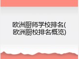 欧洲厨师学校排名(欧洲厨校排名概览)