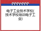 电子工业技术学校(技术学校培训电子工业)