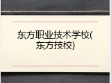 东方职业技术学校(东方技校)
