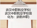 武汉中职航空学校(武汉中职航空学校简化为：武航中职)
