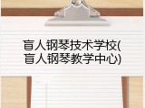 盲人钢琴技术学校(盲人钢琴教学中心)