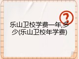乐山卫校学费一年,多少(乐山卫校年学费)