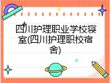 四川护理职业学校寝室(四川护理职校宿舍)