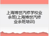 上海博世汽修学校业余班(上海博世汽修业余班培训)