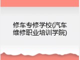 修车专修学校(汽车维修职业培训学院)