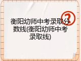 衡阳幼师中考录取分数线(衡阳幼师中考录取线)