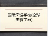 国际烹饪学校(全球美食学府)