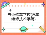 专业修车学校(汽车维修技术学院)