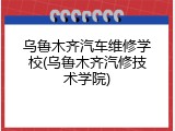 乌鲁木齐汽车维修学校(乌鲁木齐汽修技术学院)