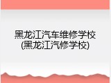 黑龙江汽车维修学校(黑龙江汽修学校)
