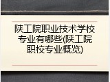 陕工院职业技术学校专业有哪些(陕工院职校专业概览)